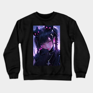 Neko anime girl 2 Crewneck Sweatshirt